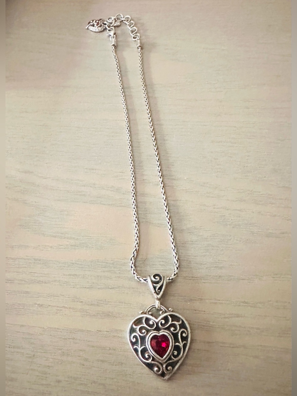 Brighton Go Red Love Your Heart Dress Necklace